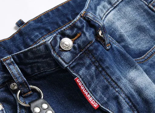 Title 4, Mens Jeans Ripped Fashion Ornaments Trend Styl...