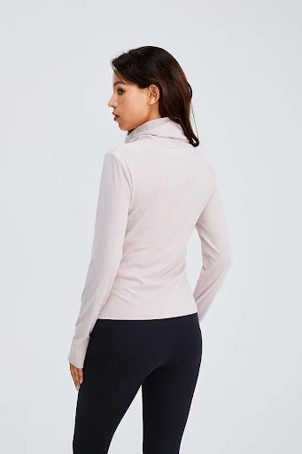 Title 11, High-neck Slim Slimming High-stretch Solid Colo...