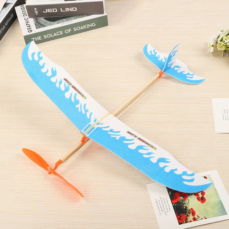 Modelo de avião Thunderbird movido por elástico. Fácil de montar e voar, perfeito para crianças e adultos. Experimente a emoção do voo com ele. — foto 4