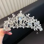 6Rhinestone Coral Crown