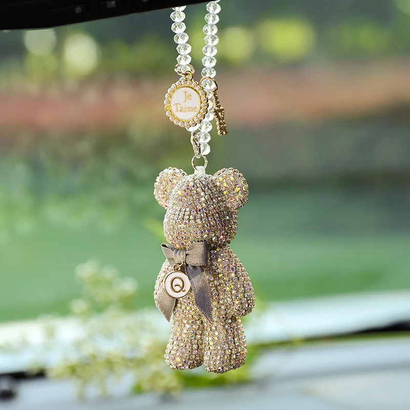Title 2, Diamond-embedded Violent Bear rearview mirror p...