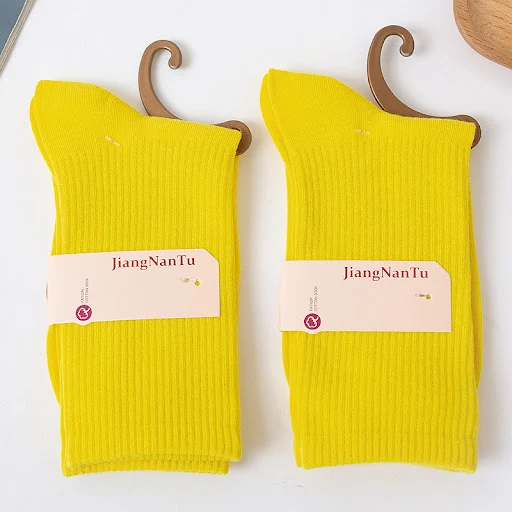 Title 22, Womens Fashion Simple Solid Color Mid Tube Soc...