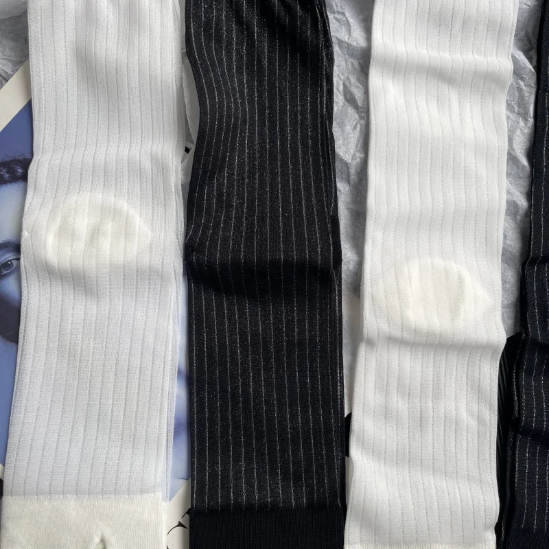 Title 3, Ultra-thin Bright Silk Vertical Stripes Transpa...