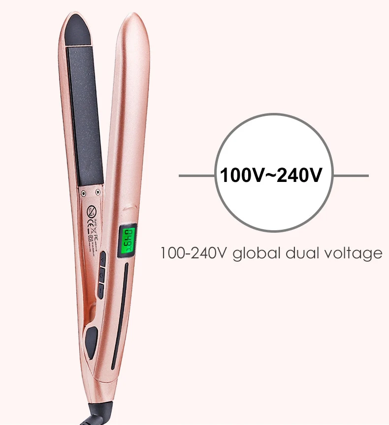 Title 9, Mini hair straightener for quick and easy styli...