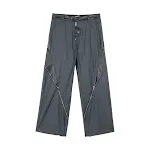 Calças masculinas micro flare de tubo reto. Design moderno e elegante. Conforto excepcional e estilo versátil para diversas ocasiões. — foto 2