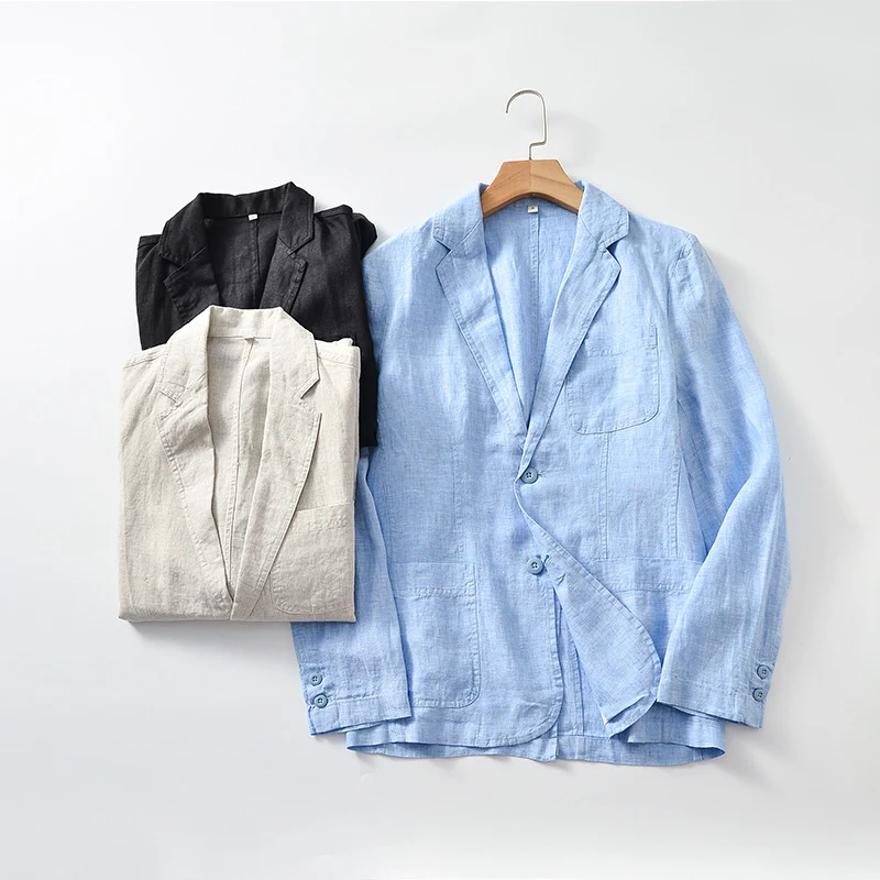Casual Linen Suit Thin Jacket Lightweight and Breathable Summer Style For Men Comfortable and Stylish Perfect For Warm W — photo 18