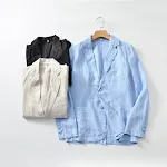 Casual Linen Suit Thin Jacket Lightweight and Breathable Summer Style For Men Comfortable and Stylish Perfect For Warm W — photo 18