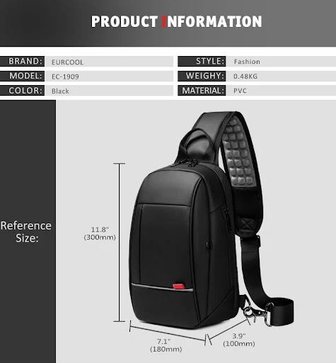 Title 1, 9.7 inch iPad schoudertas voor heren, compatibe...