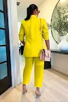 Completo da donna due pezzi tinta unita, moda europea e americana, un capo versatile per un look elegante e alla moda, perfetto per ogni occasione. — foto 30