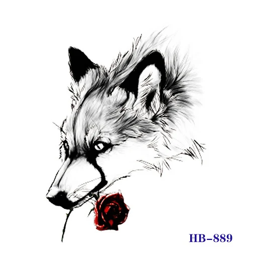 Title 4, Waterproof Tattoo Stickers Long-lasting & Vibra...