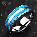 Anel Duplo Oblíquo de Aço Inoxidável Conforto e Estilo Sofisticado Resistente e Durável Perfeito para Uso Diário e Presentear. — foto 1