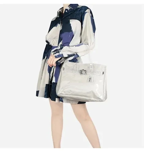 Title 14, Bolsa Kelly de papel kraft transparente