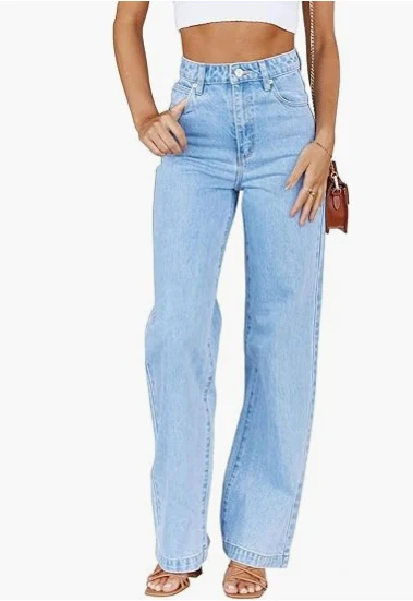 Title 3, Modieuze dames jeans losse rechte pijpen, all-m...