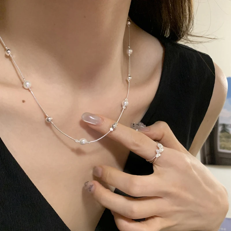 Title 1, Fashion Ring parelketting dames niche. Elegante...