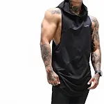 Sport Hooded Sleeveless Vest Herren Running Atmungsaktiv Locker Für Laufen und Training Optimal — foto 3