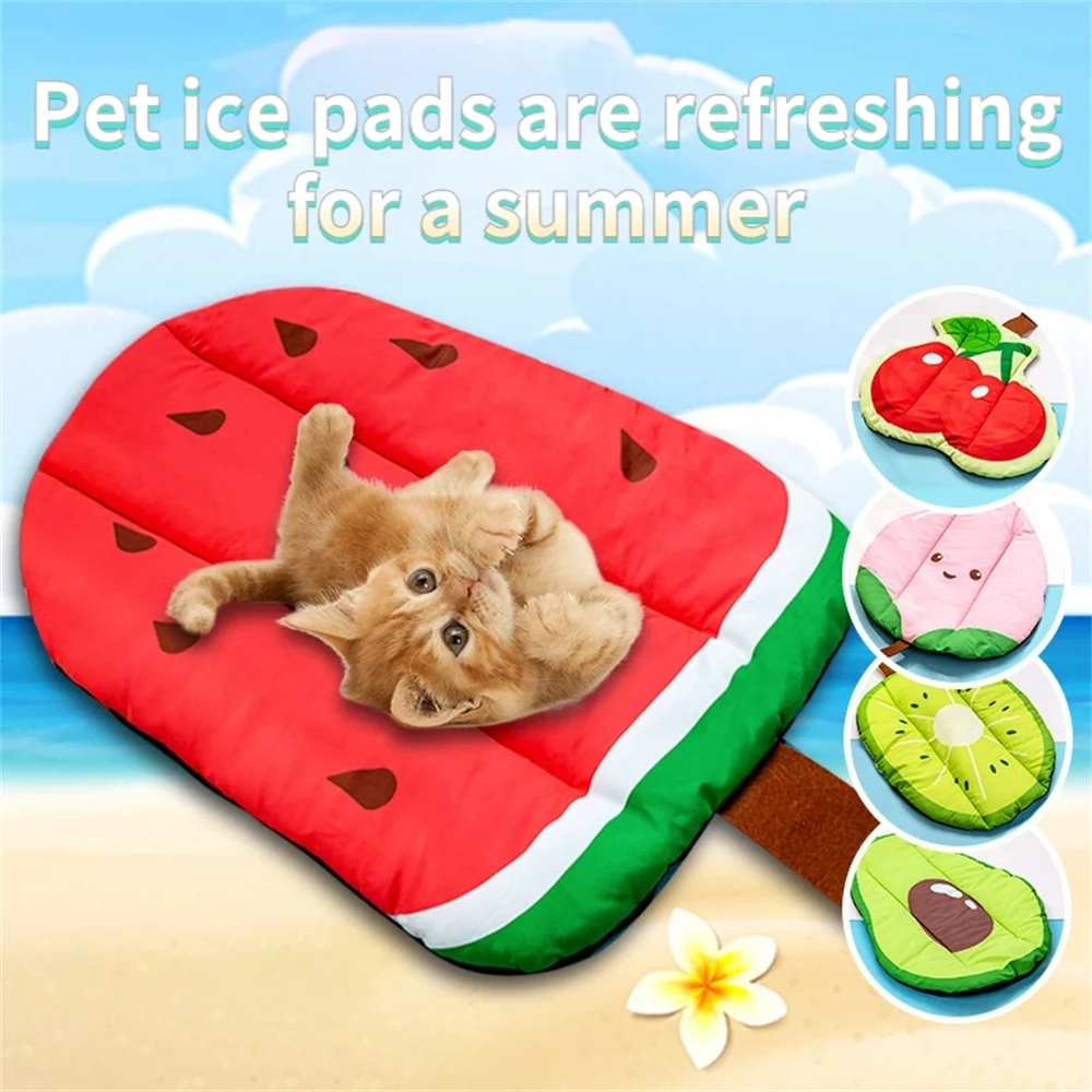 Title 1, Dog Cooling Mat Pet Bed Cat Rug Ice Silk Self C...