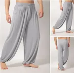 Pantalones casuales de yoga para hombre, ideales para ejercicios matutinos, Tai Chi y un estilo de vida relajado. Cómodos y versátiles. — foto 4