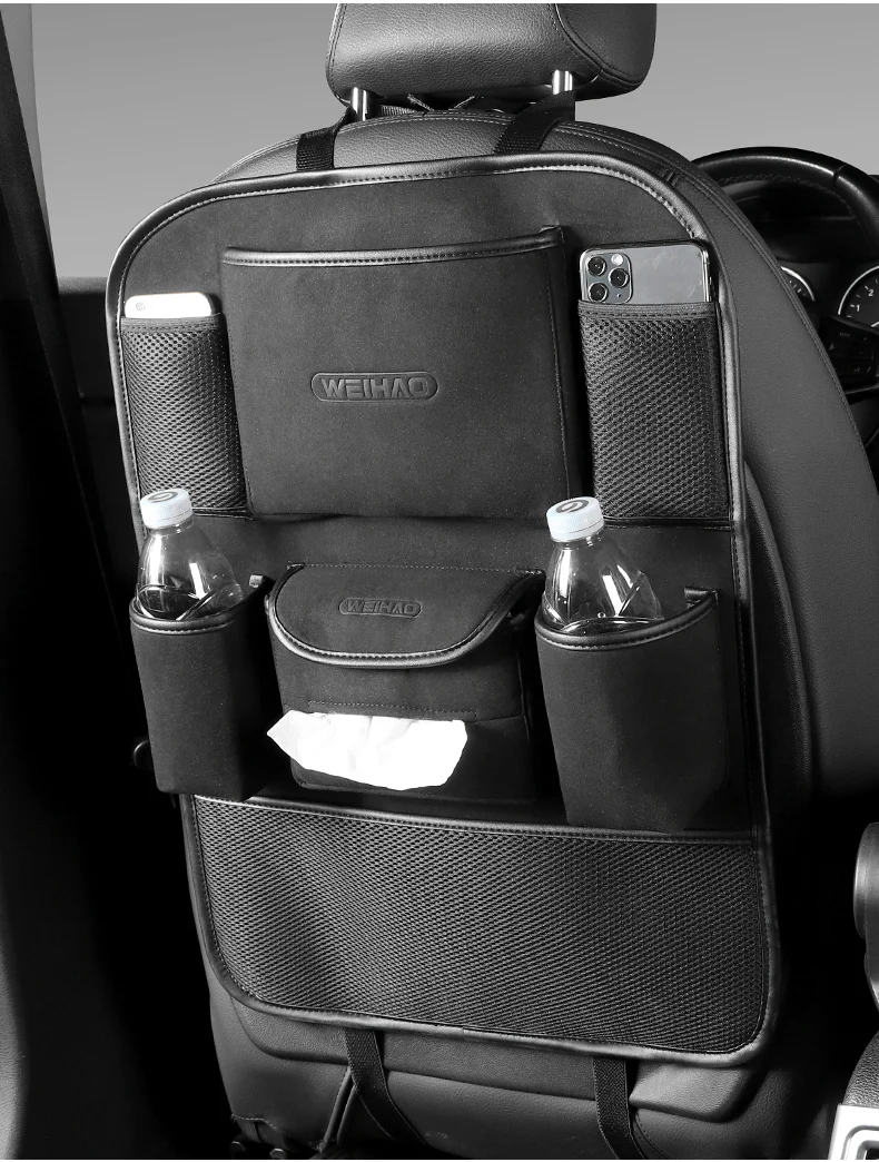 Title 7, Car Seat Back Storage Bag Car Interior Decorati...