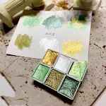 Esmalte de Unhas Aquarela Sólida, Pigmento Perolado, Efeito Flor, Cores Populares, Estilo Japonês, Decoração Especial para Unhas — foto 1