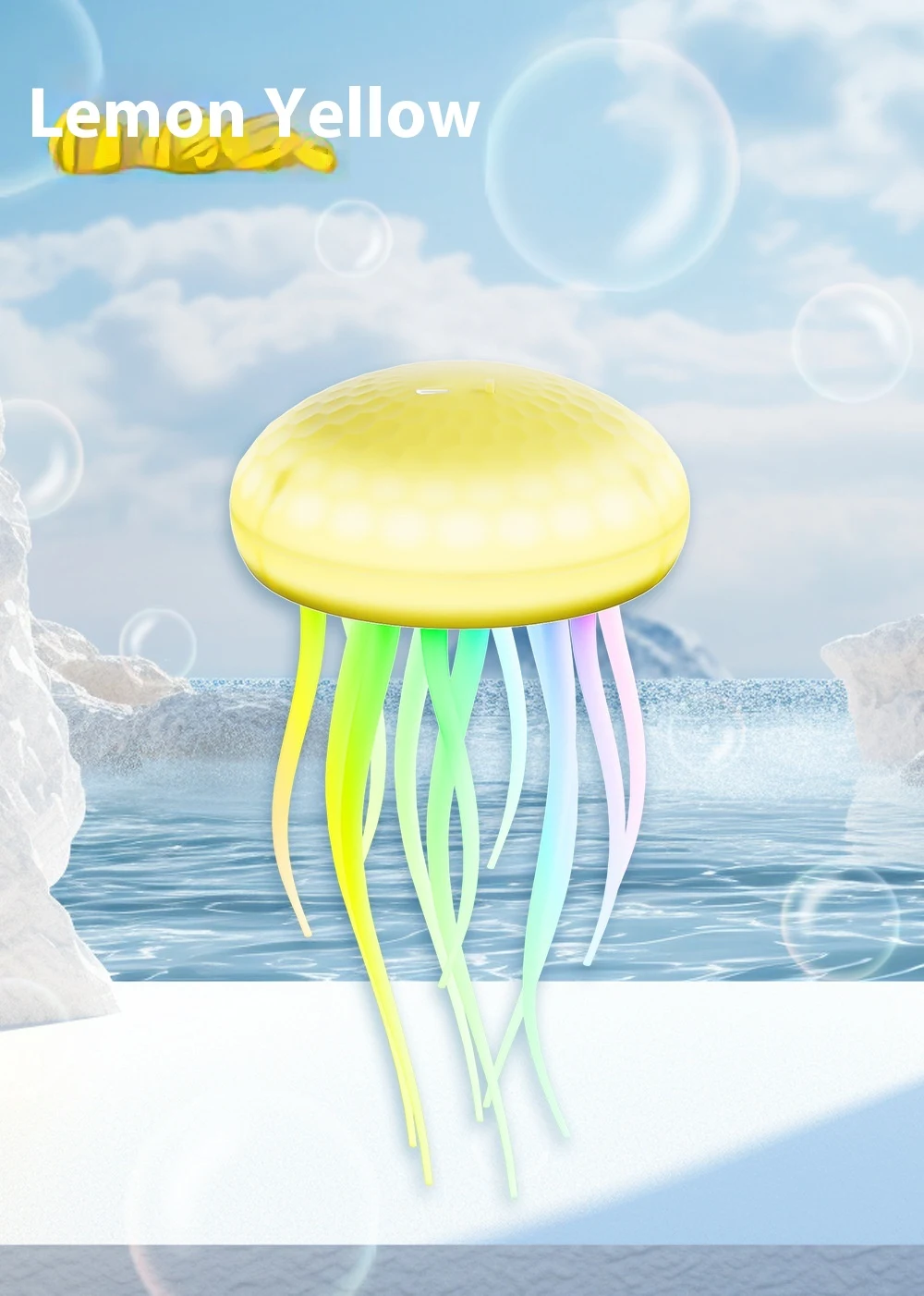 Title 8, Voice-Controlled Swimming Jellyfish Lamp Induct...