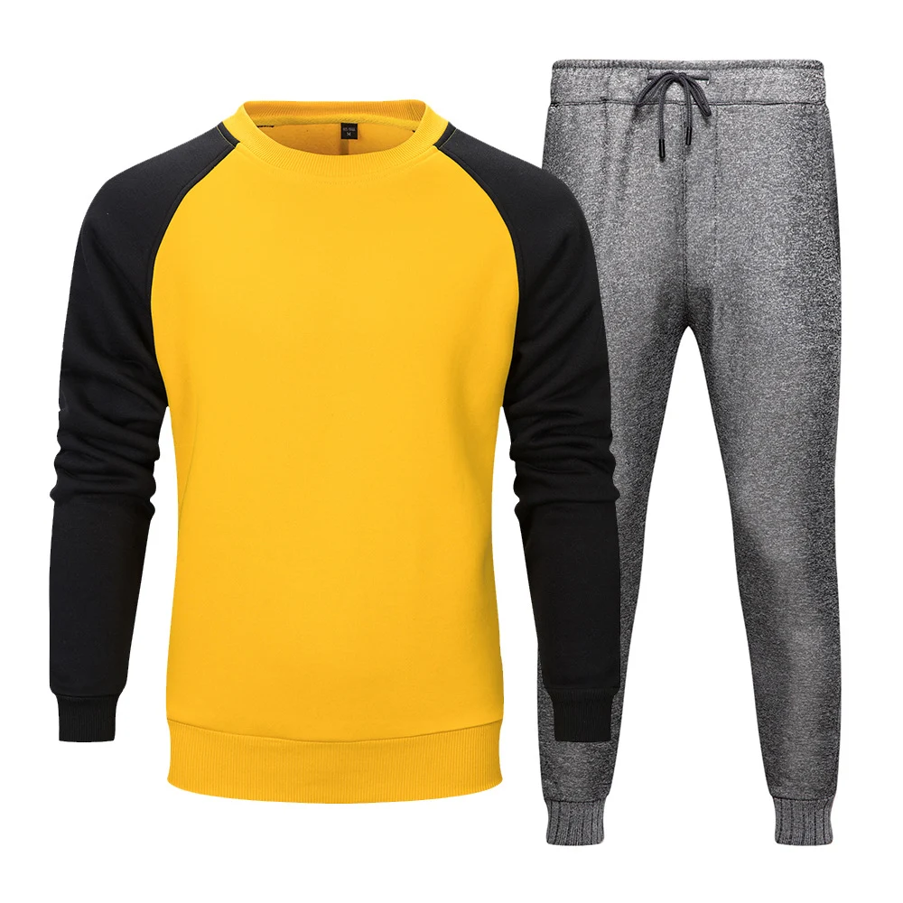 Completo sportivo da uomo due pezzi autunno inverno, tuta calda e confortevole per attività sportive e tempo libero — foto 6