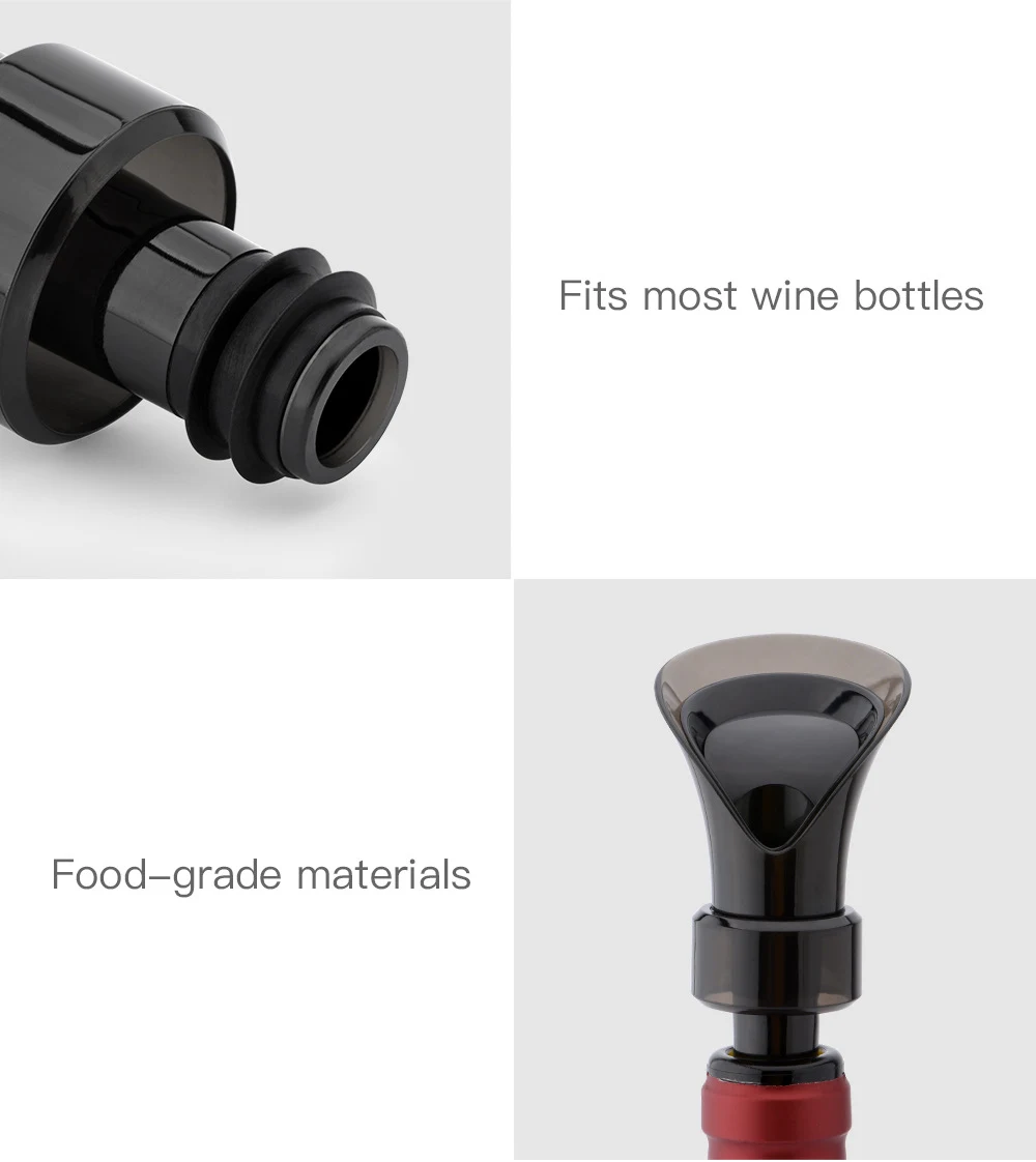 Title 6, Creative petal-shaped red wine fresh-keeping pl...