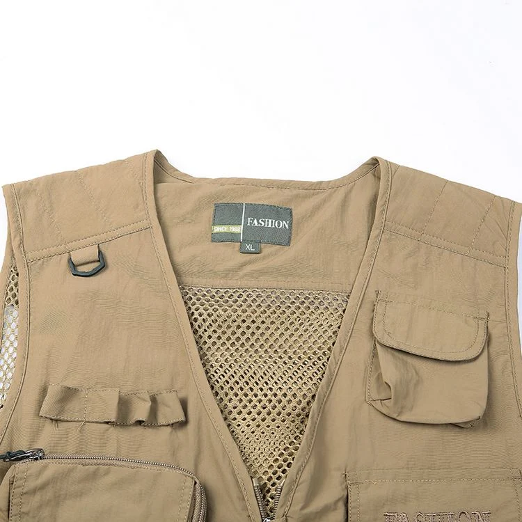 Title 1, Thin Mens Multi-function Vest with Multiple Po...