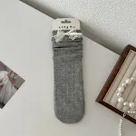 Lace Bow Gray