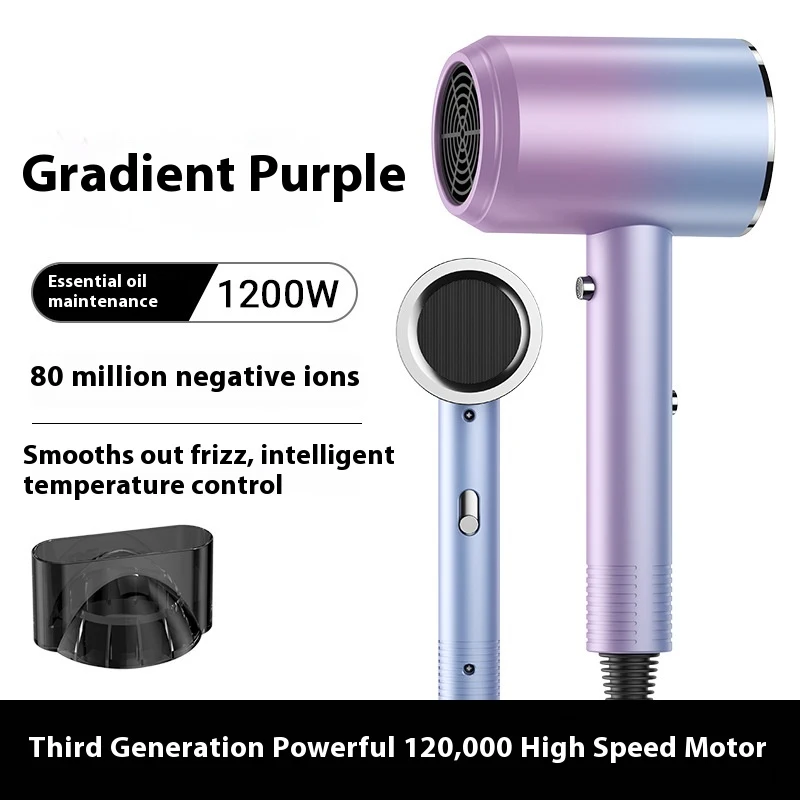 High-power electric hair dryer for household use, featuring heating and cooling air, provides fast drying and versatile — photo 4