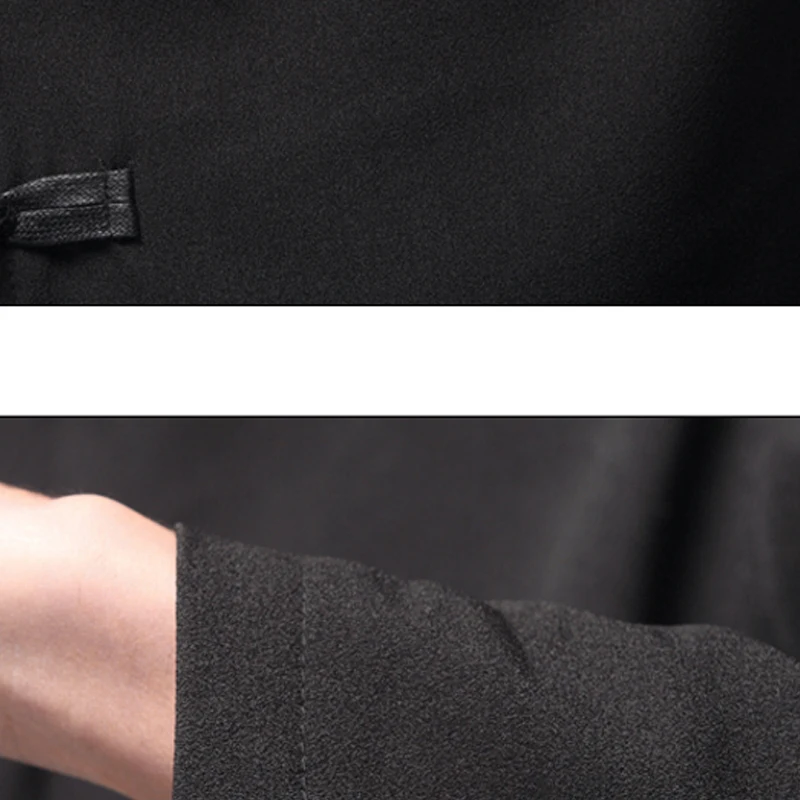 Title 7, Mens Chinese style solid color jacket, a timel...