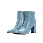Stone Print Block Pointed Toe High Heel Boots for women. Stylish and comfortable footwear, perfect for any occasion and — photo 2