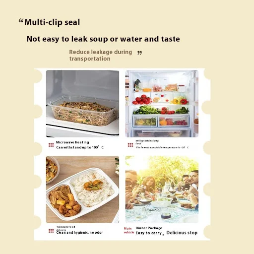 Title 7, Food Grade Rectangular Transparent Thickened Di...