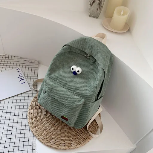 Title 9, Mochila Corduroy para Estudiantes Universitarios
