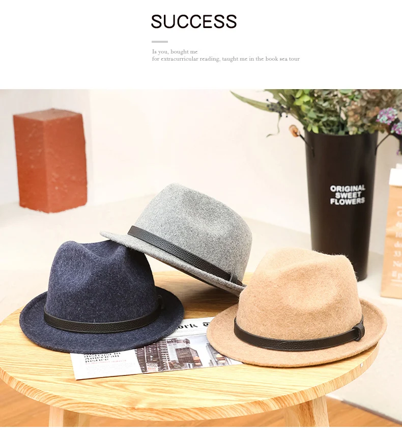 Title 4, Autumn and Winter Pure Wool Rolled Edge Short B...