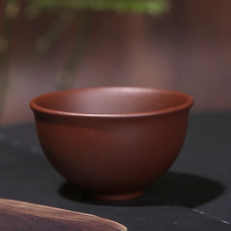 Title 4, Raw Purple Clay Small Tea Cup, designed for an ...