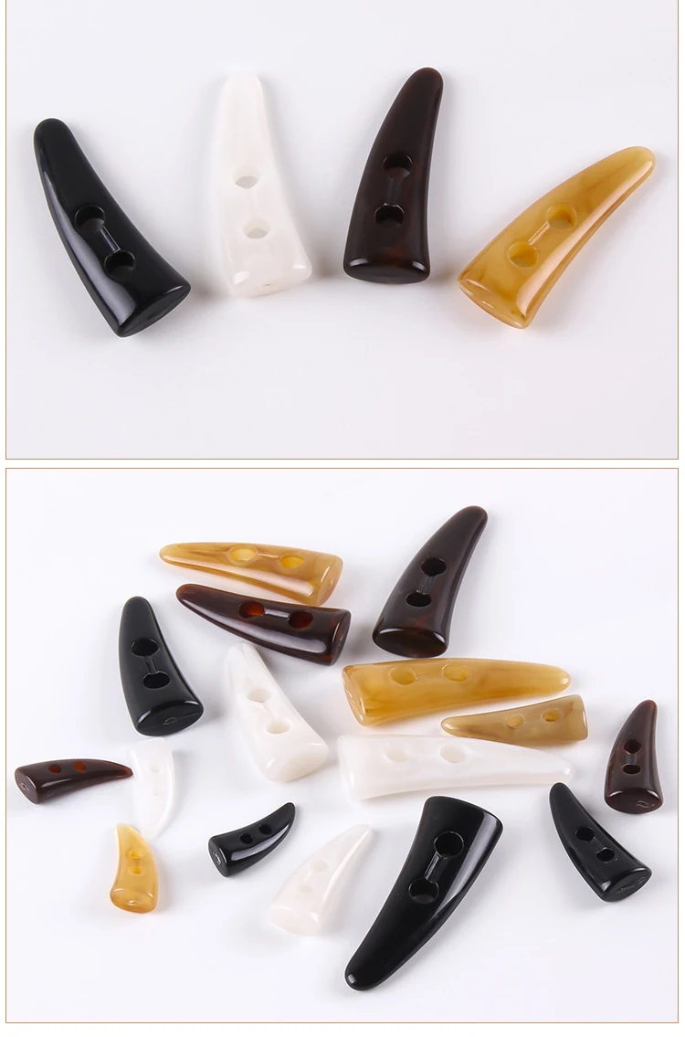 Title 1, Acrylic Horn Button Oval Olive Buckle, a durabl...