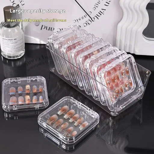 Title 7, Transparent Manicure Small Wear Nail Box Handma...