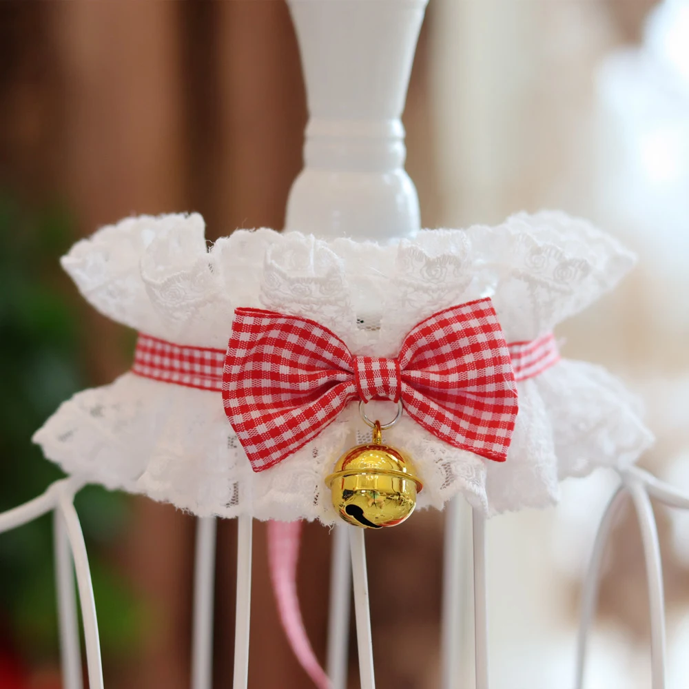 Title 19, Elegant Bow Collar for Cats Christmas with Bell...