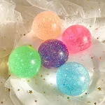 Bola de alívio de estresse com malte, açúcar e relevo. Brinquedo macio em pó para relaxar e aliviar a tensão. Acalma a ansiedade. — foto 5