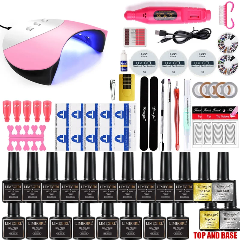 Title 1, Nail Art Set with UV Lamp, Polishing Machine an...