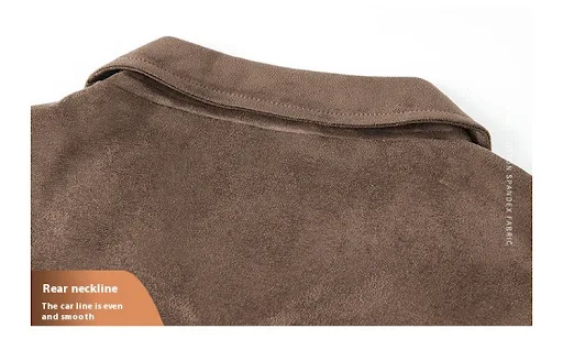 Title 12, Jaqueta fina de camurça outono masculina Estilo...