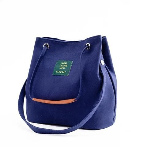 Title 4, Crossbody Portable Striped Simple Canvas Bag, p...