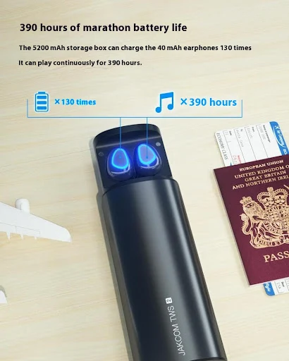 Title 7, TWS2 True Wireless Bluetooth Headset Power Bank...