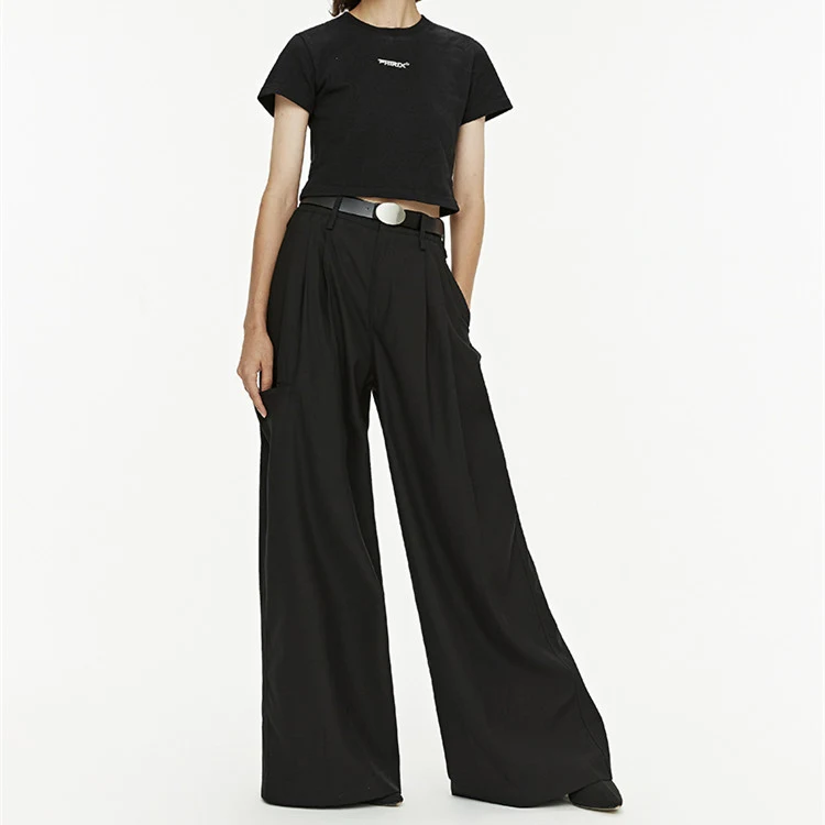 Women's Loose Flared Wide Leg Casual Trousers, Comfortable and Stylish, Perfect for Everyday Wear and a Relaxed, Versati — photo 2