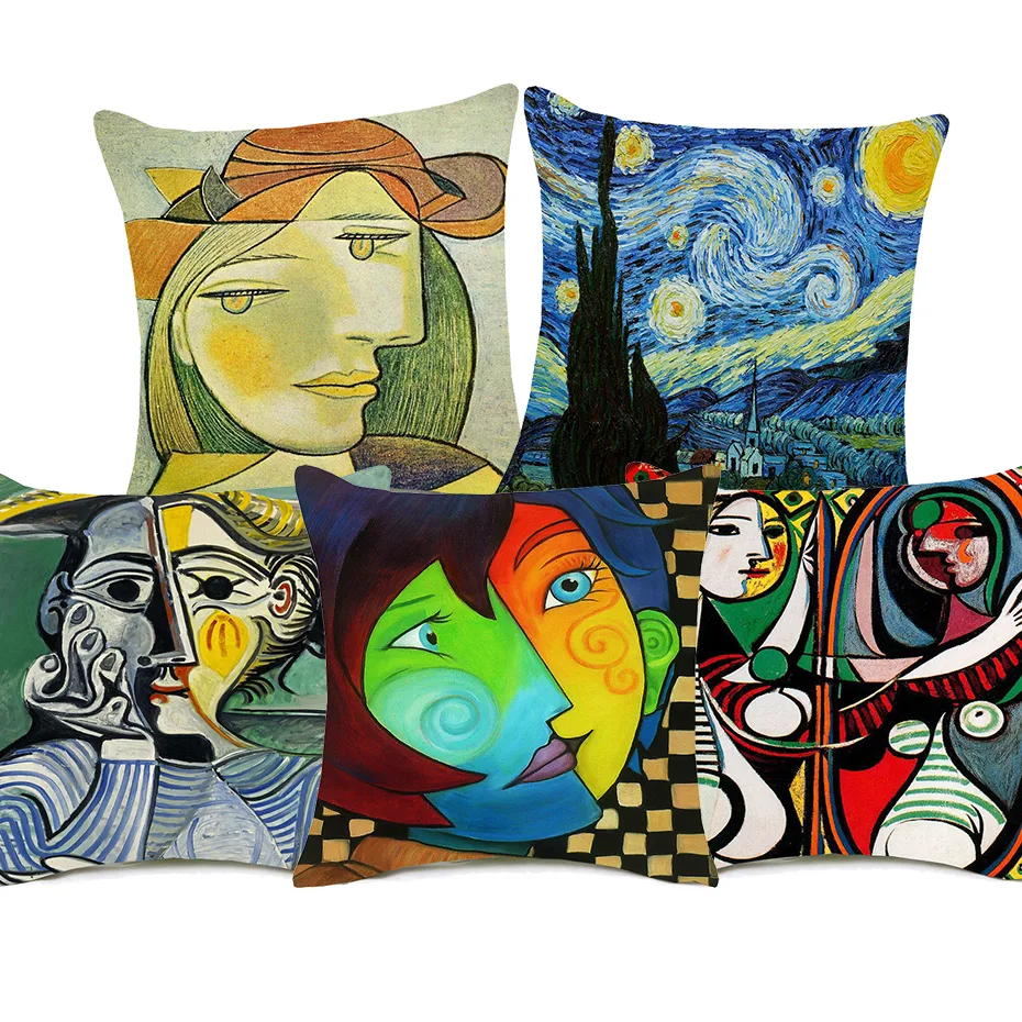 Fronha de desenho animado pintada, transforma quartos com um toque divertido e personalizado. Ideal para decorar e trazer alegria ao ambiente de descanso. — foto 1