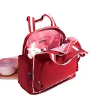 Mochila Bolsa Mamãe Fashion, Grande Capacidade e Portátil. Leve, ideal para mães com bebês, perfeita para passeios e viagens. — foto 6