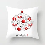 Capa de almofada de travesseiro de Natal para casa Decoração festiva para sofá e cama Presente perfeito para as festas Conforto e alegria no lar — foto 20