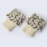 Wool Leg Guard Short Flap Leopard Feather Yarn Sock — photo 7