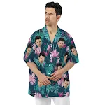 Camiseta com estampa de rosto personalizada Imprima sua foto na roupa Crie sua camiseta única e exclusiva agora mesmo! — foto 5