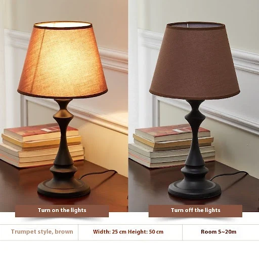 Title 10, Retro Bedside Lamp for Bedroom, Table, Office, ...